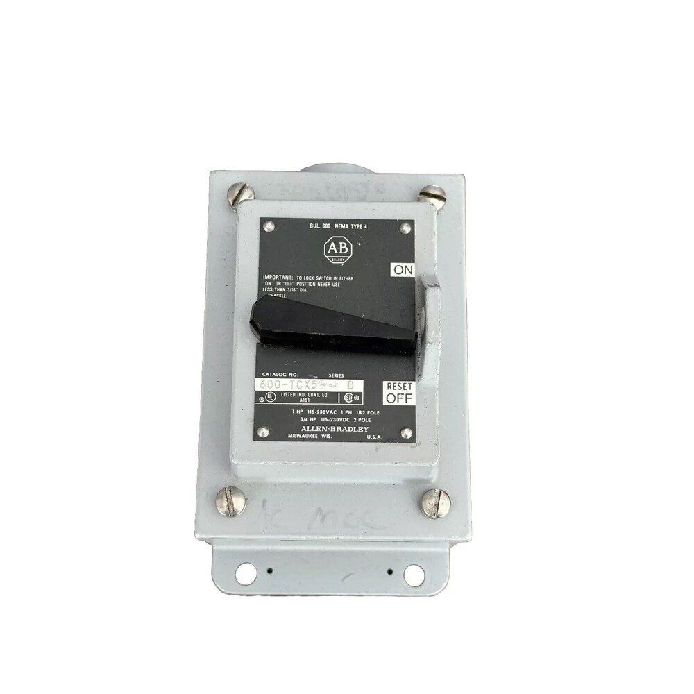 Allen Bradley NSB 600-TCX5 Industrial Control Switch